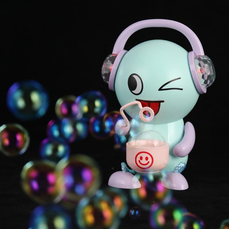 

Funny Face Bubble Machine Automatic Cute Cartoon Bubble Light Music Toys Bubbles Blowing Kids Toys Bath Toy Outdoor Fun Sports