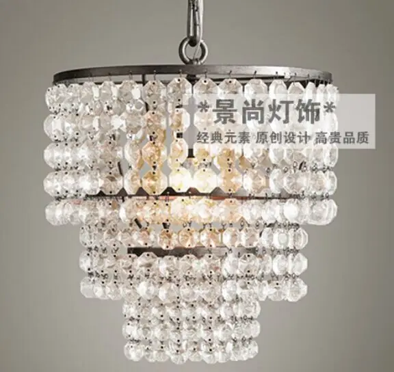 

French Retro Nordic Simple Livingroom Chandelier Bedroom Restaurant Palace Princess Room Cafe Bar Crystal Lamp Free Shipping