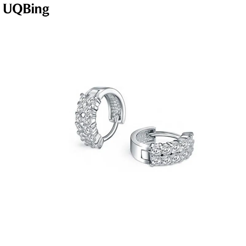 

Wholesale Plata 925 Sterling Silver Jewelry Clip Earrings Women Zirconia Pure 925 Silver Earrings Brincos Pendientes de plata