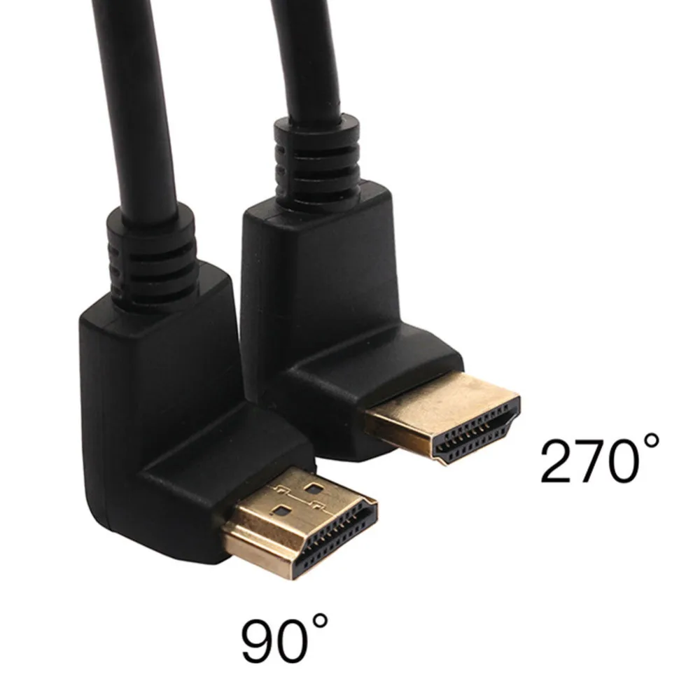HDMI Cable Right Angle 270 Degree Elbow High Speed HDMI Cable 2017 New Supports 4K 3D Ethernet and ARC For Roku Boxee Xbox360