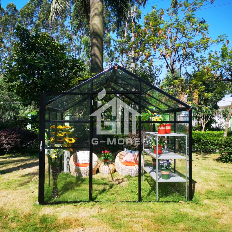 Outdoor Greenhouse Hobby conservatory garden room prefab Green house-10'x8'