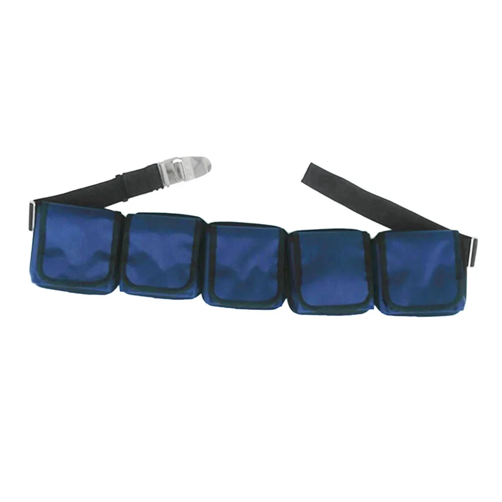Heavy Duty Scuba Diving Pocket Pouch Weight Belts - Belt 4.9ft x 2'' Pocket 6.3'' x 6.3''