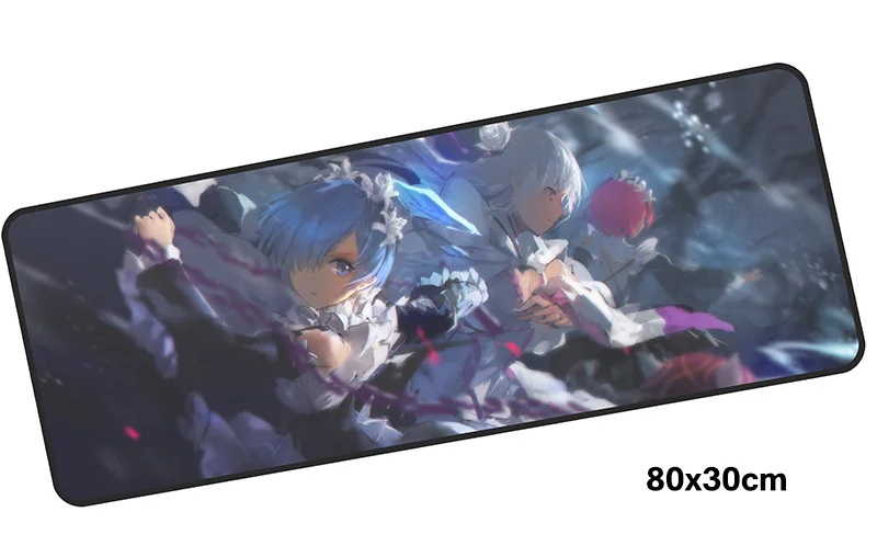 Re zero pad мышь computador игровая мышь pad 800x300X2 мм padmouse большой мальчик подарок коврик для Мыши Эргономичный гаджет офисные настольные коврики