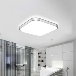 Plafonnier LED au design moderne, forme carrée, luminaire décoratif d'intérieur, idéal pour un salon, une chambre à coucher ou une cuisine, 24W, 30CM, 50% OFF, 2018 