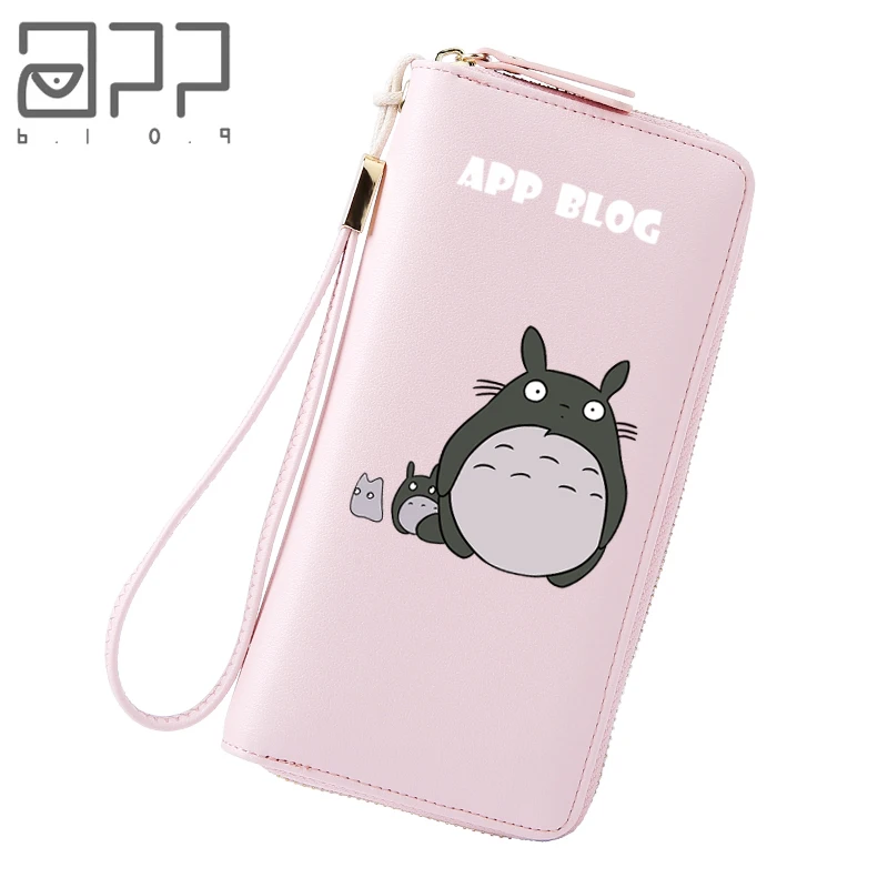 

APP BLOG Long Cute Cartoon Totoro Wallet Bag Coin Purse 2018 New Fashion Fresh Women Girl Clutch Student Femme Lovely Wallets