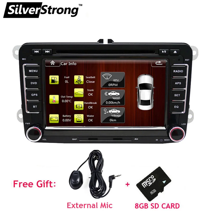 SilverStrong 2DIN универсальный автомобильный DVD для Volkswagen Passat B6 B7 Polo Jetta Golf5 6 радио VW