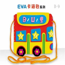 5pcs/lot EVA handmade bag sticker toys for children DIY Early Educational learning Toys