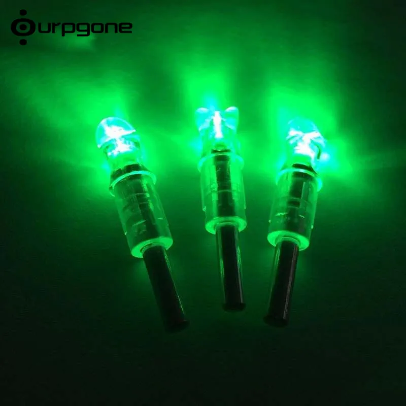 

Ourpgone 3pcs ID 7.6mm Lighted Nocks LED Lighted Arrow Nock For Hunting Shooting Recurve Bow Crossbow Compound Bow