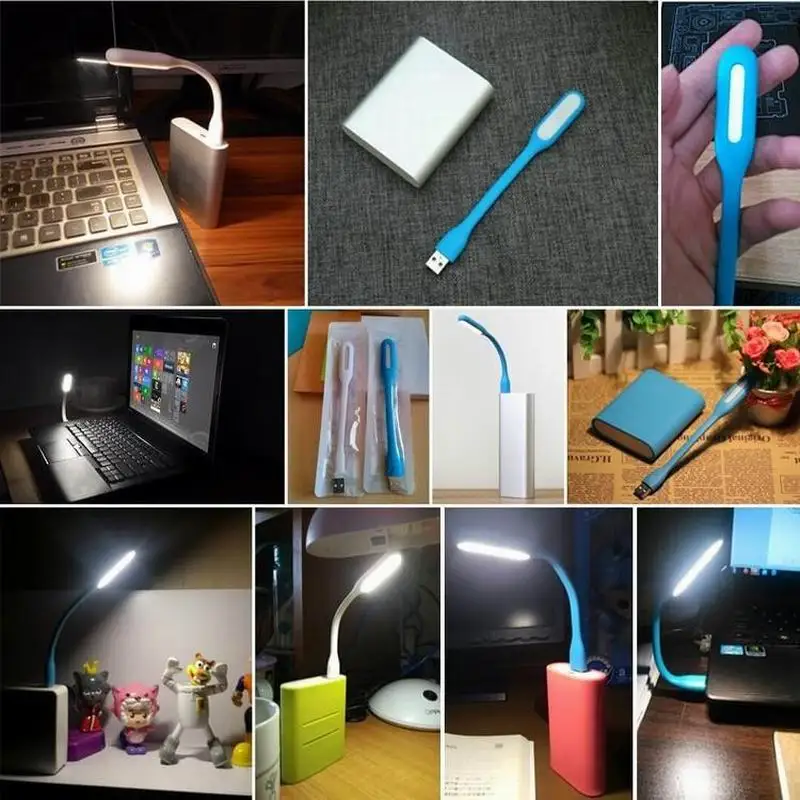 Chiclits Quality USB Night Light Led Lamp For Xiaomi Power Bank 5V 1.2W Portable Flexible Bend Eye protection Mini Lights (5)