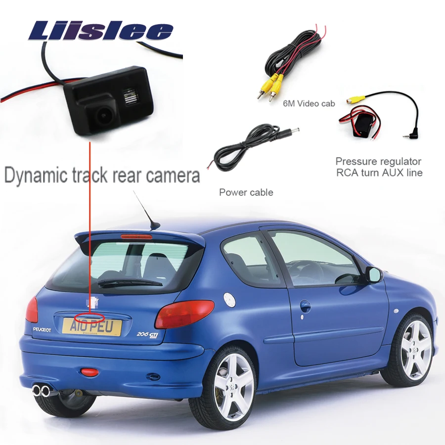 

Liislee high quality For Peugeot 206 Rear View Camera Parking Reverse Backup Camera + Waterproof Night Vision