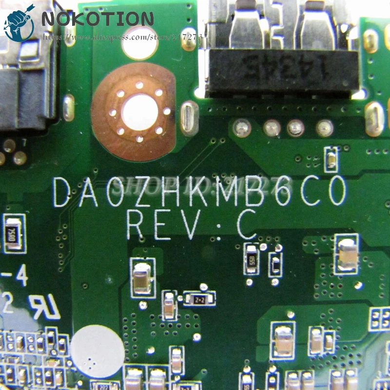 Материнская плата NOKOTION NBMRK11001 NB.MRK11.001 для ноутбука Acer aspire ES1 111 DA0ZHKMB6C0 SR1YJ N2840 CPU DDR3L