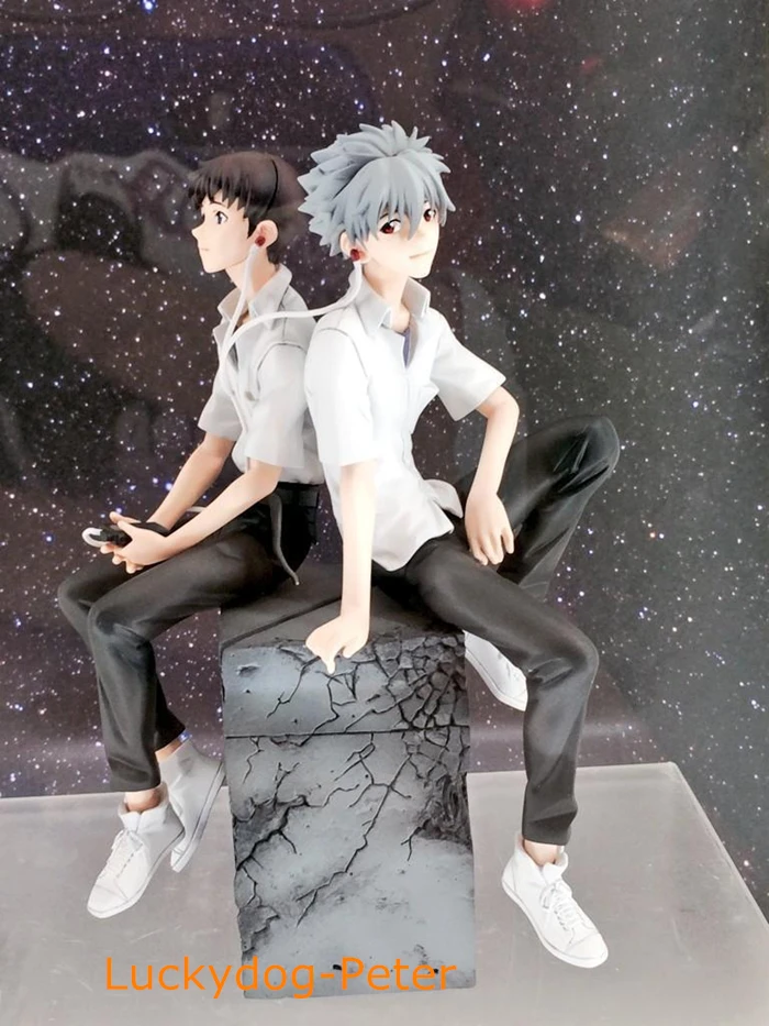 

Neon Genesis Evangelion Action Figures 1/8 scale painted figure Sit Ver. Ikari Shinji & Nagisa Kaworu Dolls PVC ACGN figure Toys