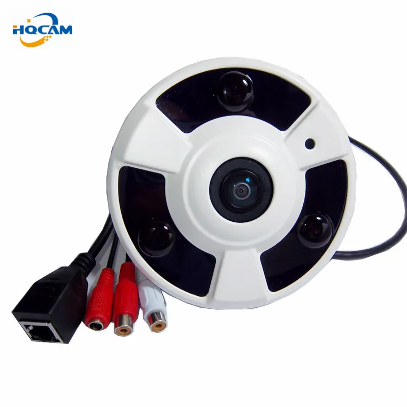 

HQCAM 2.0 Megapixel Indoor P2P 175Degree Fisheye Panoramic Ip Camera 3pcs IR LED Support Split Screen Support for pickup 1080P