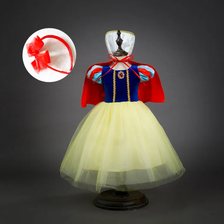 Детская накидка+ платье+ повязка на голову+ корона+ палочка принцесса ...