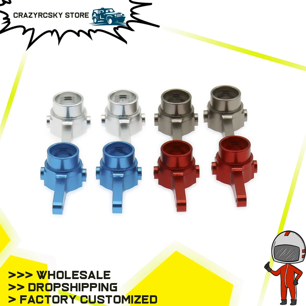 

RCAWD Alloy Steering Hub Carrier For Rc Hobby Model Car 1/28 1/24 Wltoys K969 K989 P929 Drift Rally Bigfoot K989-34 Hopup Parts
