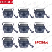 SONGXU 8 шт./лот 2X10 Вт шесть отверстий этап 4в1 RGBW светодиодные световые эффекты/SX-EL003