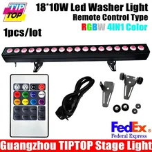 Пульт дистанционного Управления 18X10 Вт LED Wall Washer Освещения RGBW 4in1 110-240 В Крытый Беспроводной свет Шайбы открытый Партии Дискотека led light bar