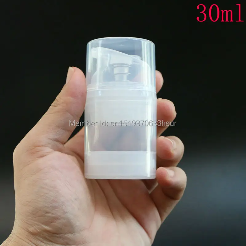 Makeup Tools Transparent Essence Pump Plastic Airless Bottles For Lotion Shampoo Bath Cosmetic Container 10Pcs/Lot