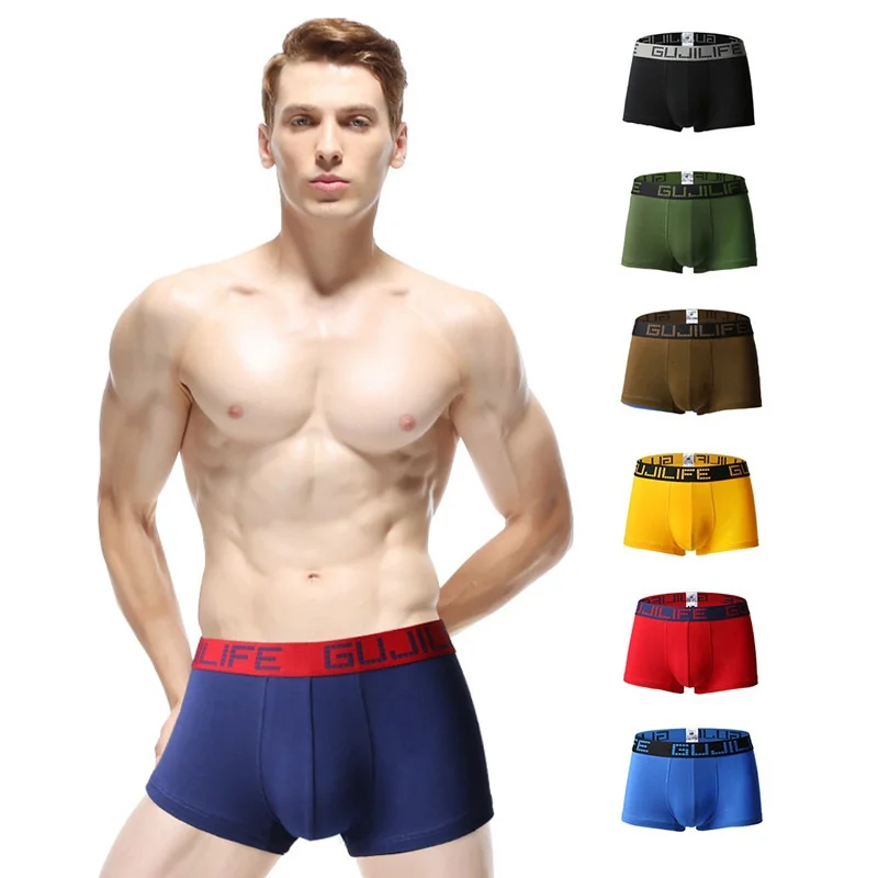 Handsome Men Underwear Boxers Fashion Letters Waist Modal Cotton Boxershorts Soft Skin-Friendly Underpants Men Unterhosen Herren
