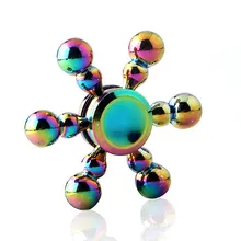 Шесть тыквы в красочные Спиннер EDC ручной Спиннер аутизм СДВГ Дети Рождественские подарки металлические пальчиковые игрушки Спиннеры