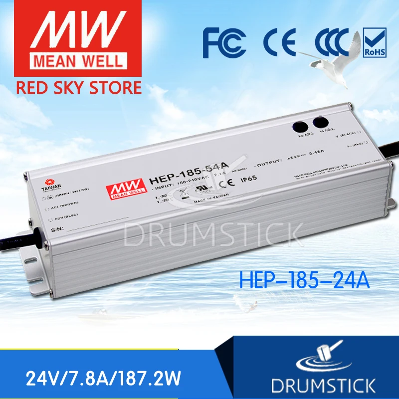 

MEAN WELL HEP-185-24A 24V 7.8A meanwell HEP-185 24V 187.2W Single Output Switching Power Supply