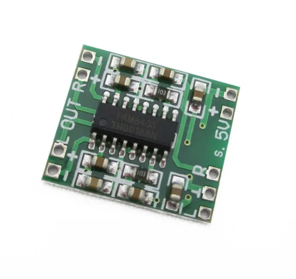 

5pcs/lot PAM8403 Module Super Mini Digital Amplifier Board 2 * 3W Class D 2.5V to 5V USB Power Supply