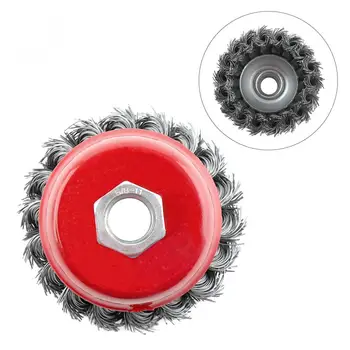 

2pcs/lot Multifunction 3 Inch Stainless Steel Wire Polishing Bowl Brush Wheels Set with 15mm Hole and Twisted Wire Shape