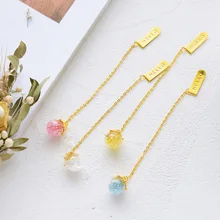 4 шт./компл. Творческий алмаз глазурь Серии Металлические Закладки брелок держатель книги открытка подарок канцелярские принадлежности