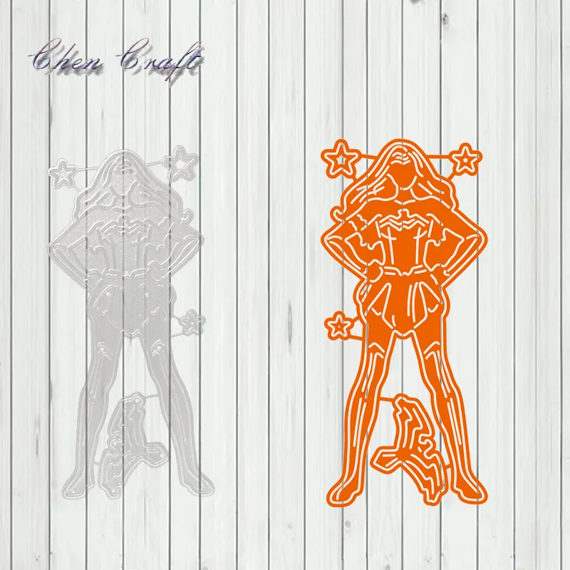 

Woman 1 Metal Cutting Dies Stencils Scrapbooking Decorative Embossing Folder Carbon Steel Paper Card DIY