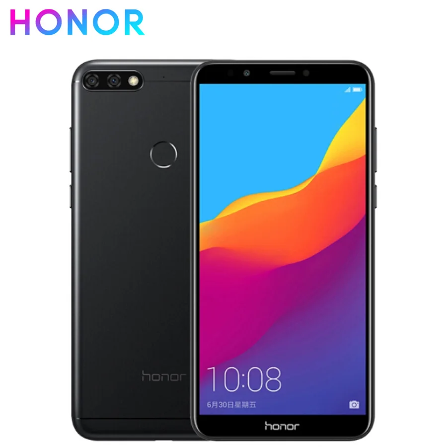 Мобильный телефон Honor 7C, 3 Гб ОЗУ, 32 Гб ПЗУ, 5,99 дюймов, Восьмиядерный процессор Snapdragon 450, двойная тыловая камера, 3000 мАч, смартфон с отпечатком пальца