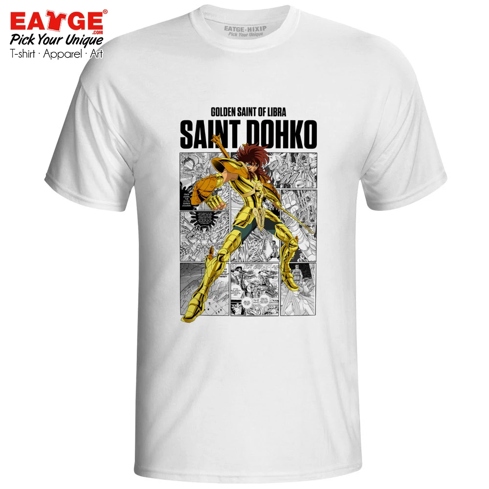 Gemini Saga T-shirt Gold Saints Anime Saint Seiya Knights of the Zodiac Print Funny T Shirt Active Novelty Style Women Men Top - Цвет: 16