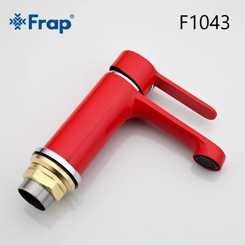 FRAP new arrive Fashion Style Home Multi-color Bath Basin Faucet Cold and Hot Water Taps black White bathroom mixer f1041/42/43 FRAP new arrive Fashion Style Home Multi-color Bath Basin Faucet Cold and Hot Water Taps black White bathroom mixer f1041/42/43