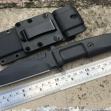 Нож Vellance с фиксированным лезвием 5Cr13Mov, лезвие с резиновой ручкой, походные охотничьи ножи, титановые Черные ножи для выживания, многофункциональные инструменты