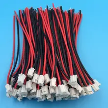 50 pçs/lote Mini Micro JST PH 2.0 Conector com 2 2Pin p Fios Cabos 100mm 26AWG