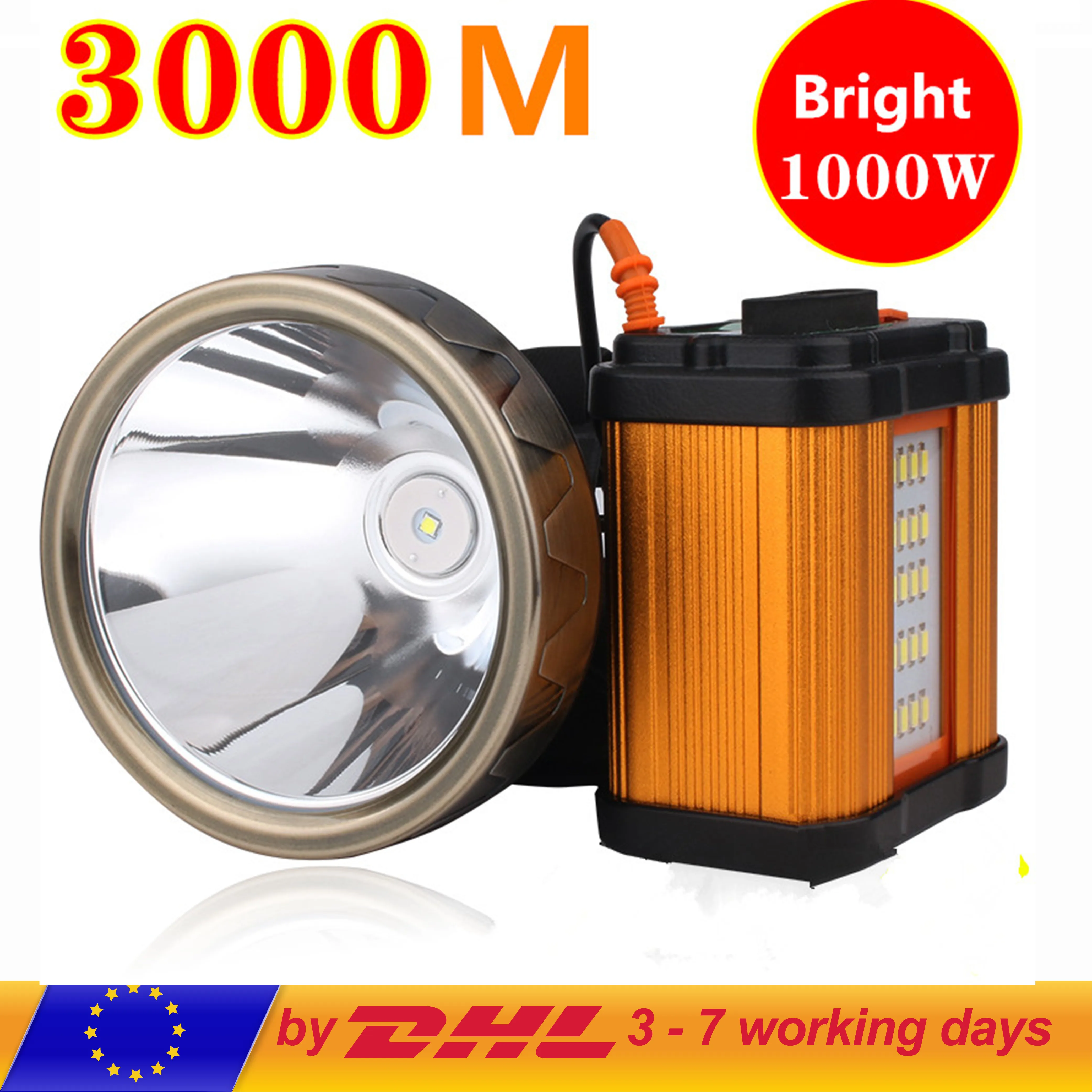 

Led Headlamp 1000metrs Long Distance Cree Xml Headlamp Recgargeable Headlight Head Lamp Lantern + 8800mAh Battery Pack+Usb Light