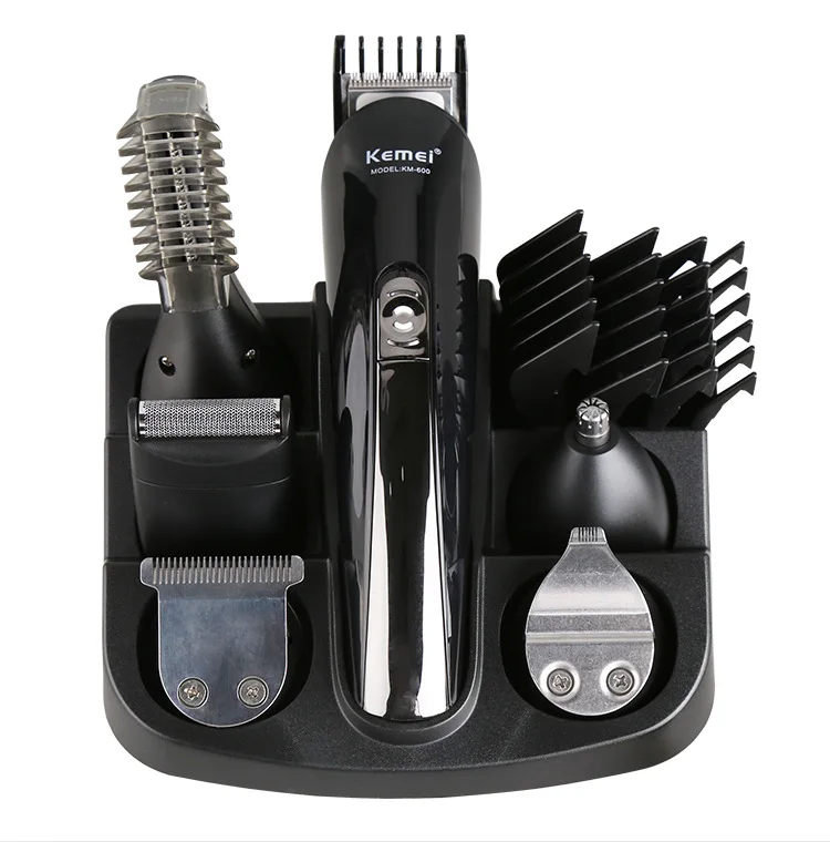 

Kemei KM - 600 Professional Hair Trimmer 6 In 1 Clipper Shaver Sets Electric Beard Cutting Machine