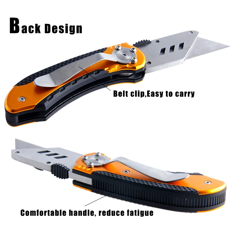 Складной нож RDEER, портативный нож с алюминиевой ручкой, нож с лезвием, набор ручных инструментов для улицы