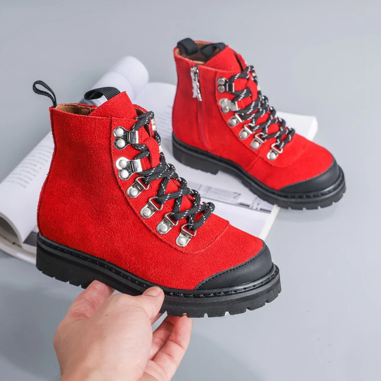 Botas de Marca de Alta Botas de Todos os Jogos Sapatos de Camurça Aadct Moda Meninas Botas Meninos Qualidade Crianças Pequenas Outono 2020 20 High Quality Mamãe e Bebê