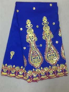

Cheap Big Lots Blue African George Lace Fabric With Sequins Lace Nigerian George Wrapper High Quality African Fabric For Dress
