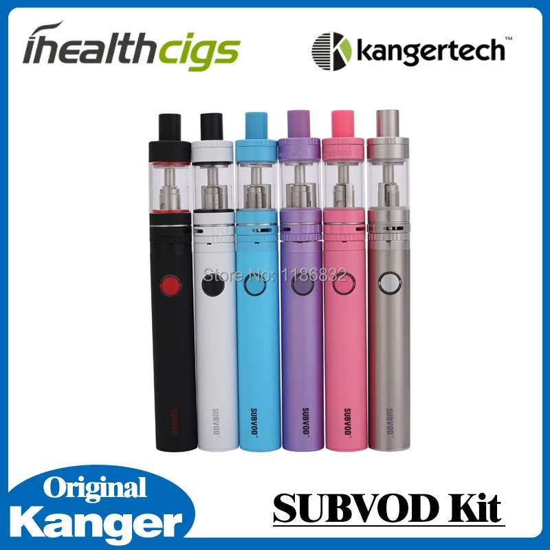 

Original Kanger SUBVOD Starter kit 1300mah Battery Subtank Nano Atomizer ssocc coil Subvod Kit 5pcs