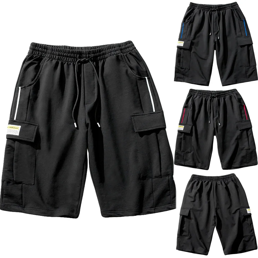 JAYCOSIN тенденция Для мужчин Летняя мода Повседневное свободные плюс Размеры одноцветное SportShorts брюки April3 P30
