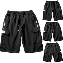 JAYCOSIN тенденция Для мужчин Летняя мода Повседневное свободные плюс Размеры одноцветное SportShorts брюки April3 P30