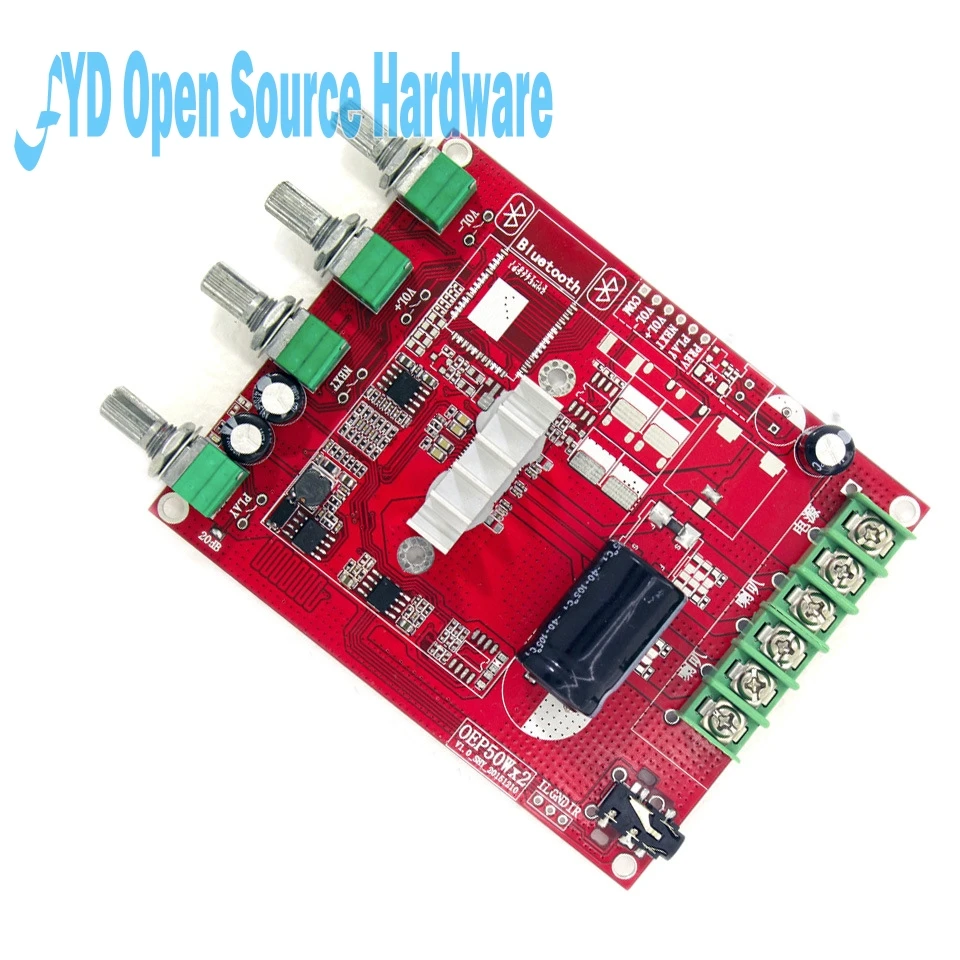 TPA3116D2 digital amplifier board Class D 100W with pre level audio zoom 12V 24V battery rod