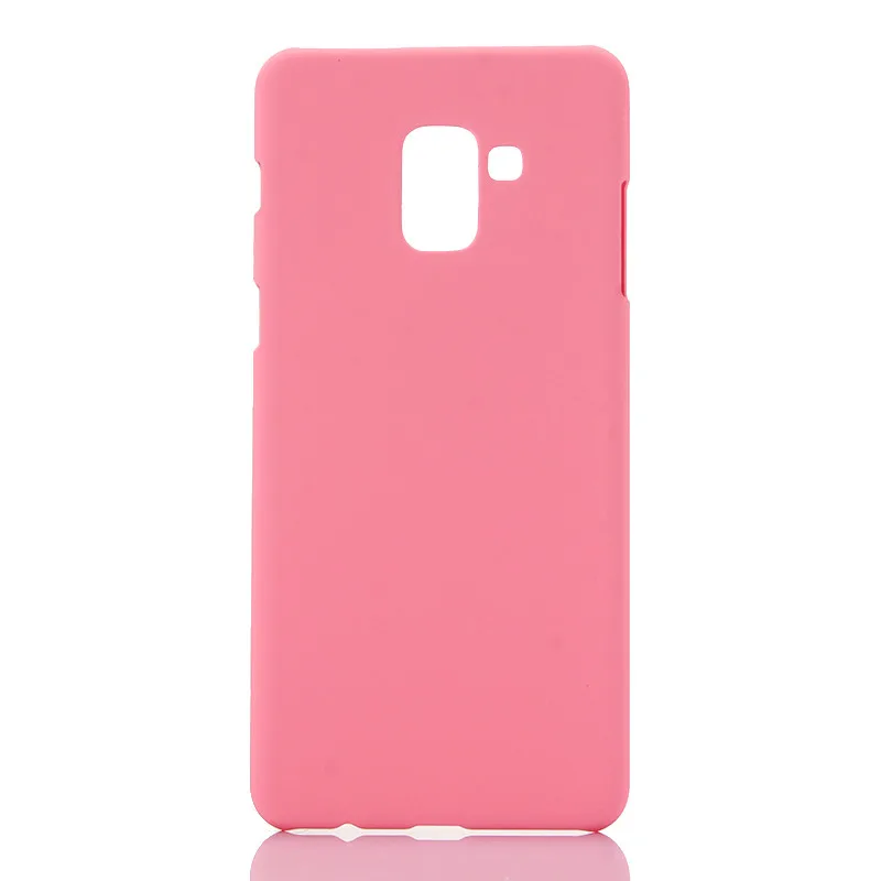 Чехол для телефона для Fundas samsung Galaxy A8 чехол 360 жесткий пластик PC карамельный цвет задняя крышка для Coque samsung A8 Plus чехол - Цвет: 3