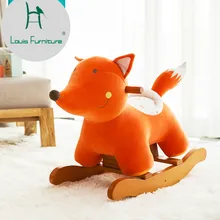 Модные детские табуреты с лошадкой-качалкой, детские игрушки из цельного дерева