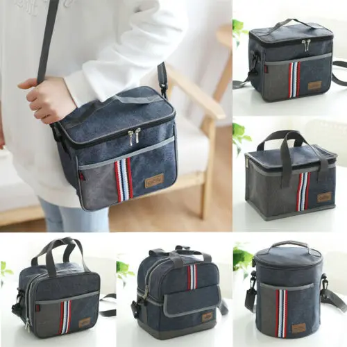 

Portable Insulated Thermal Cooler Lunch Box Bento Tote Picnic Storage Bag Case