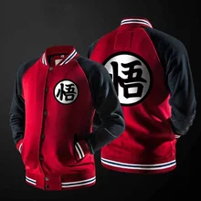 New Japanese Anime Dragon Ball Goku Varsity Jacket Autumn Casual Sweatshirt Hoodie Coat bomber Jacket Brand Baseball Jacket