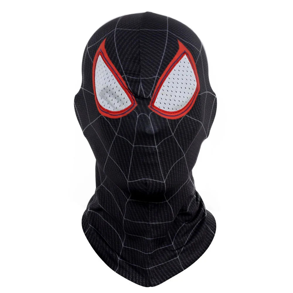 Lycra mask Костюм Человека-паука, маска для косплея, костюм Человека-паука, вдали от дома, костюм Питера Паркера, шлем с очками, вечерние реквизиты на Хэллоуин - Цвет: Lycra mask
