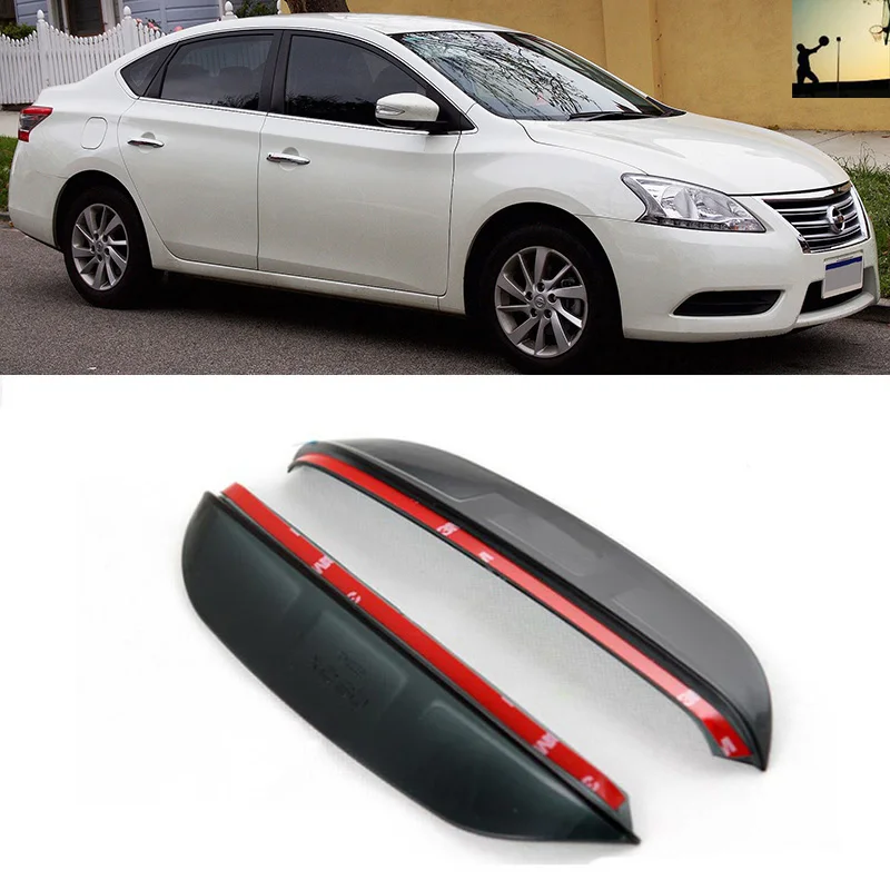Для Nissan Sylphy Pulsar Sentra B17 от 2012 до Теперь зеркало заднего вида с защитой дождя