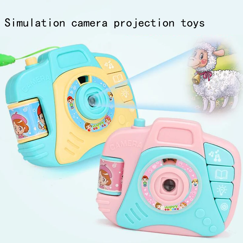 

New mini simulation camera toy children's puzzle cartoon projection toys
